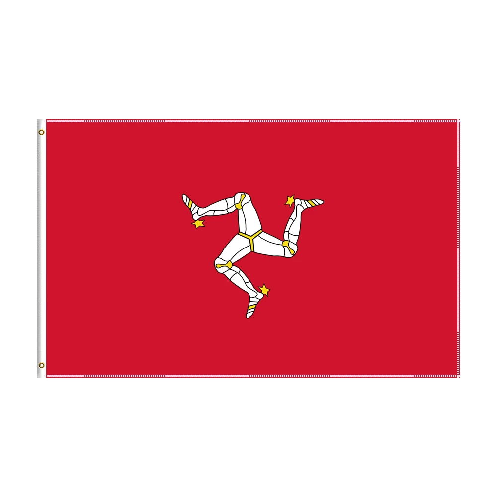 

3x5 Ft Isle of Man Triskelion Ny Tree Cassyn Flag