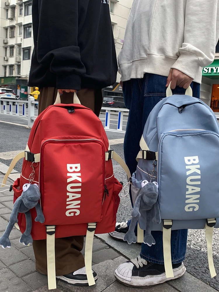 Fashion Women's Large Capacity Backpack Waterproof Nylon Travel Bag For Teen Girl College Student Men's School Laptop Bag