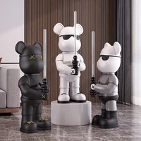 color changing lightsaber bear hall large floor decoration accessory household living room resin ornaments sculptures and statue