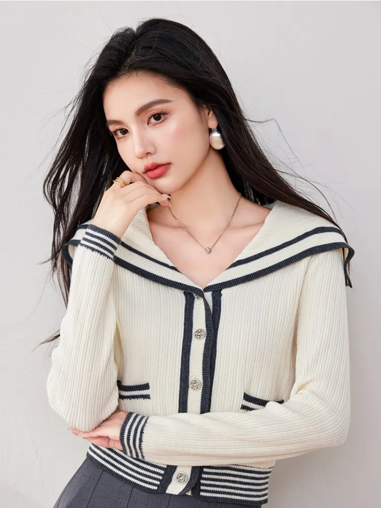 Комбинированный короткий топ для женщин на осень и зиму Модный женский