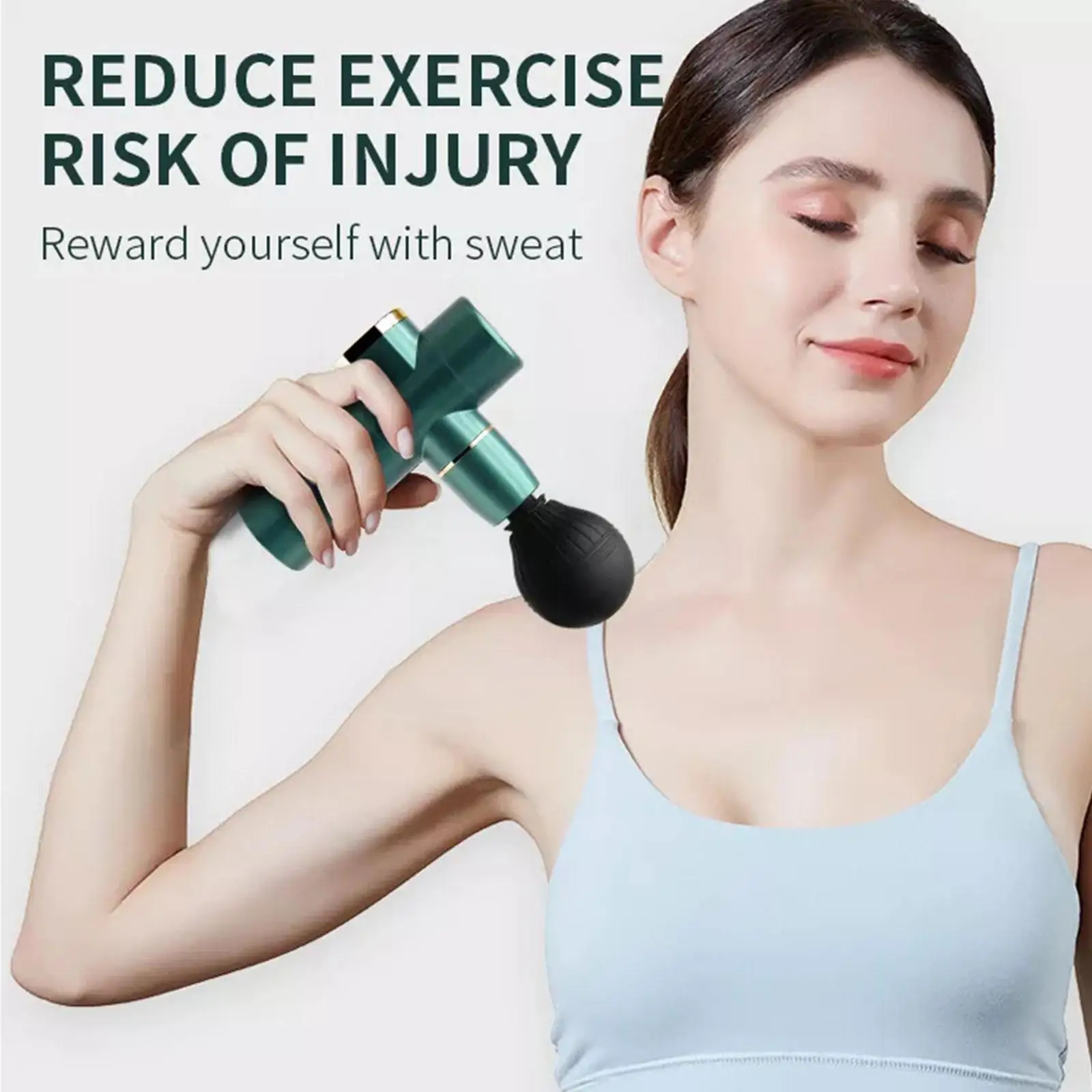

1PCS Fascia gun MINI multicolor mini compact portable fascia fascia relaxer massage muscle massager grab gun gun N5G4
