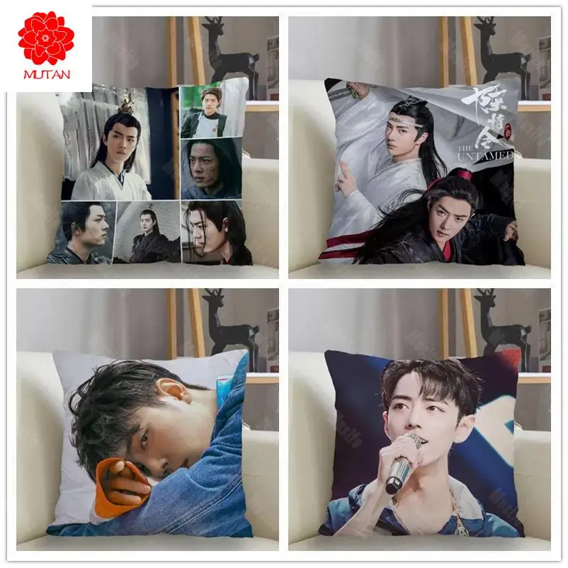 

Musife Custom Sean Xiao Xiao Zhan Pillowcase Home Decoration 45*45cm Zipper Square Pillowcase Throw Pillow Cover Drop Shipping