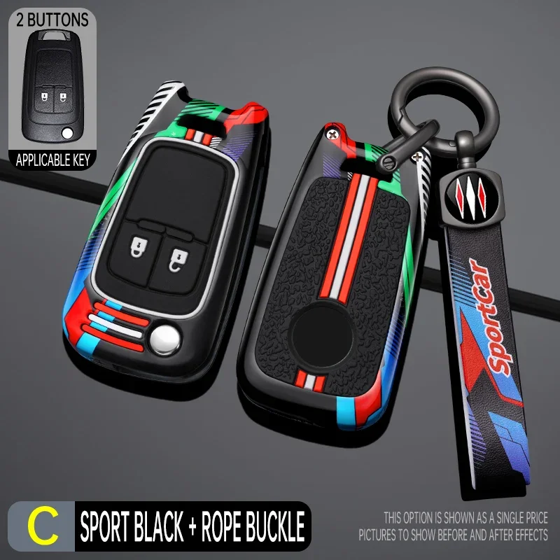 

Металлический чехол для ключей автомобиля в гоночном стиле для Opel Vauxhall Corsa Astra Vectra Zafira Omega для Buick для Chevrolet для Chevy