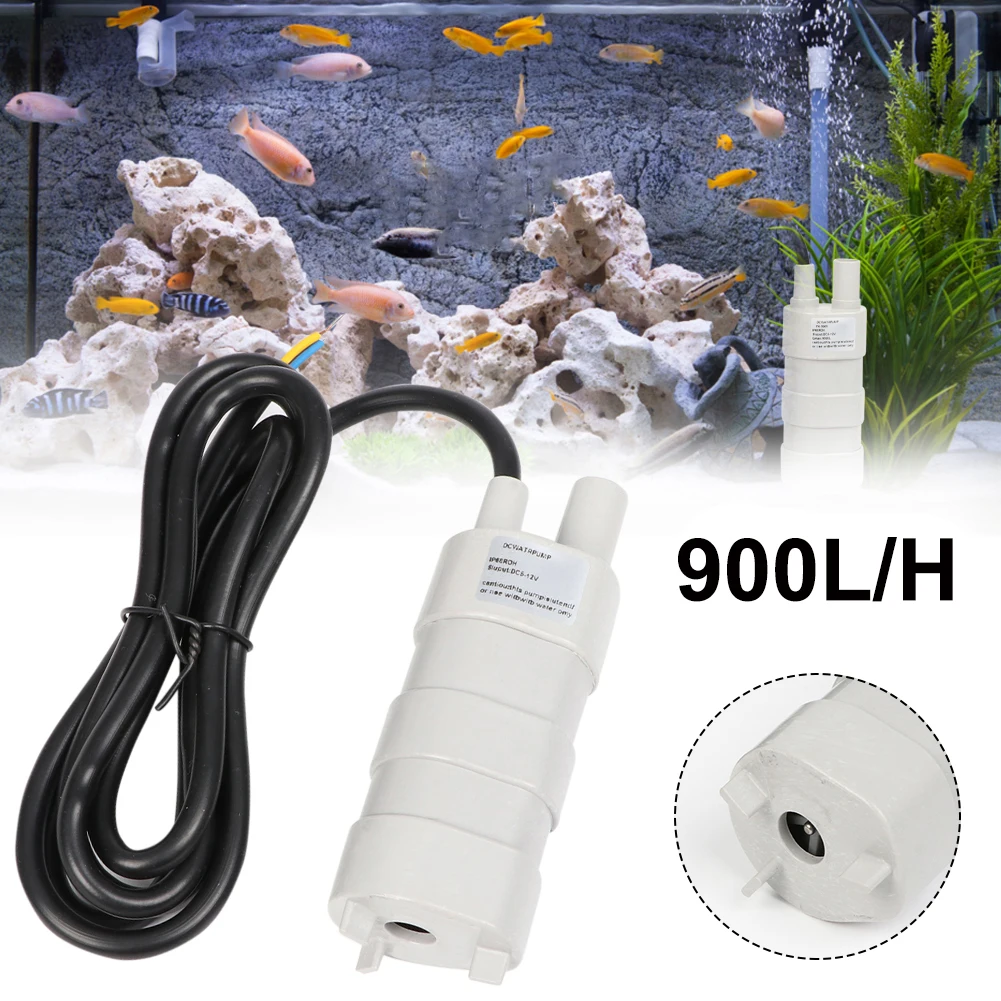 Погружной водяной насос с низким уровнем шума постоянный ток 12 В 900 л/ч 5 м