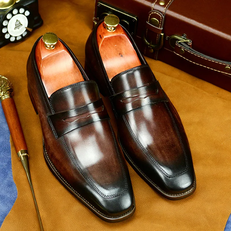 

Мокасины SIPRIKS мужские из телячьей кожи, без шнуровки, свадебные, 2022