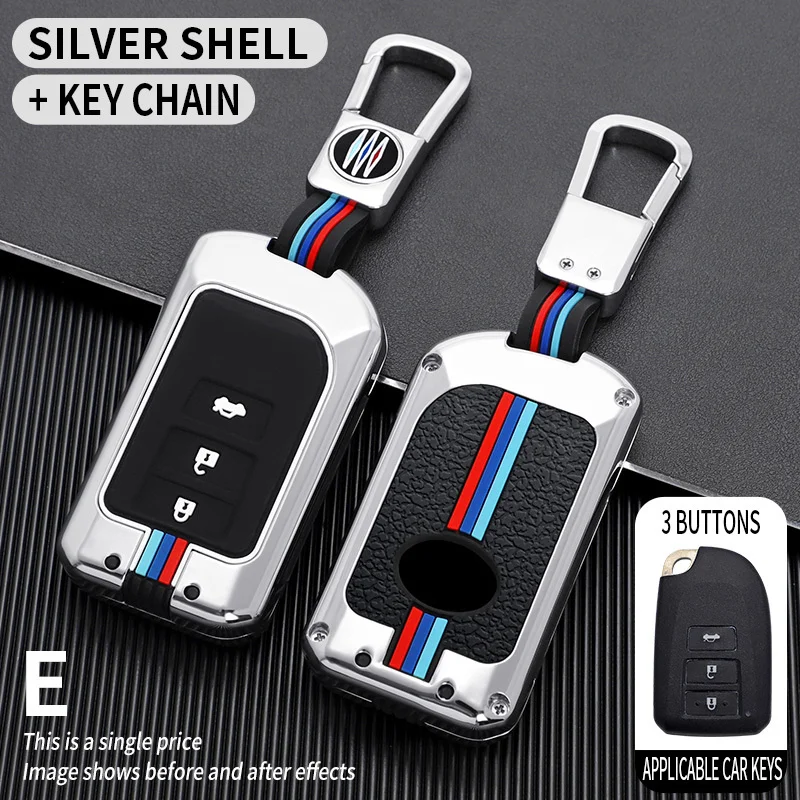 

Car Key Case Cover For Toyota Yaris HAIs 2020 Hiace 200 Accessories Car-Styling Holder 2 3 Buttons Key Shells Keychain