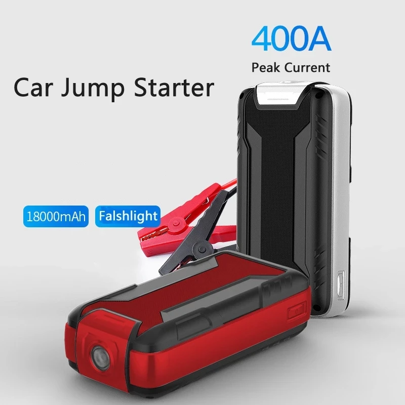 

400A Start Power Bank 18000mAh Jump Starter Car Booster Auto Starting Device Emergency Start for Petrol Diesel Powerbank