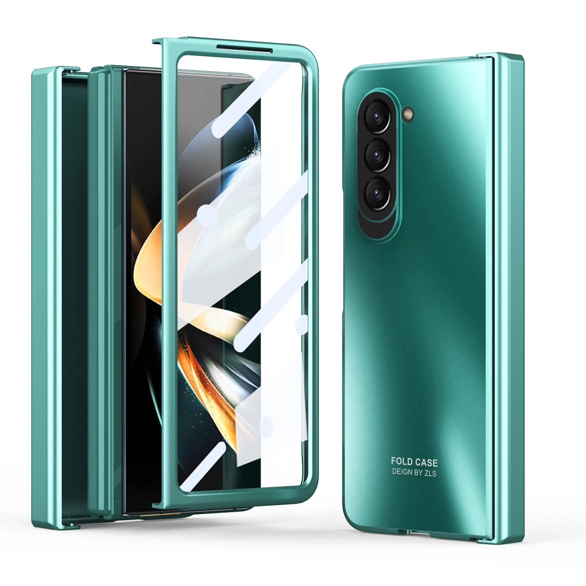 

Складной стеклянный чехол Temepred для samsung Galaxy Z fold 5 Fold5 Zfold5