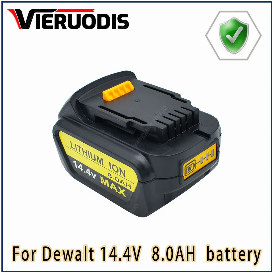 Фото Литий-ионный аккумулятор для электроинструментов Dewalt 14,4 В 8,0 Ач/6,0 Ач DCB140 DCB141 DCB142 DCD735L2 DCF835C2 DCF835L2 DCL030 №1