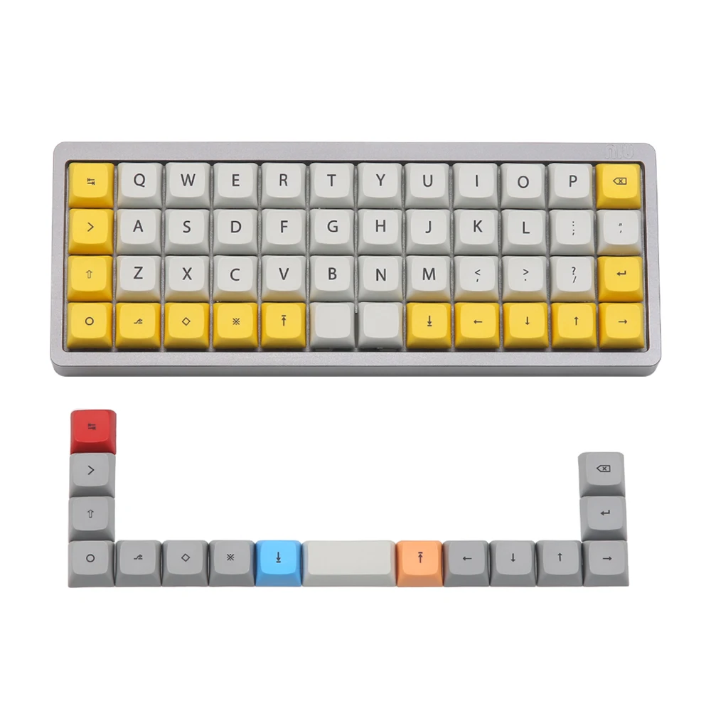 Клавиатура Da Profile PBT 1u Key cap s для Cherry Mx Gateron Kailh Box TTC перекрестный переключатель 40