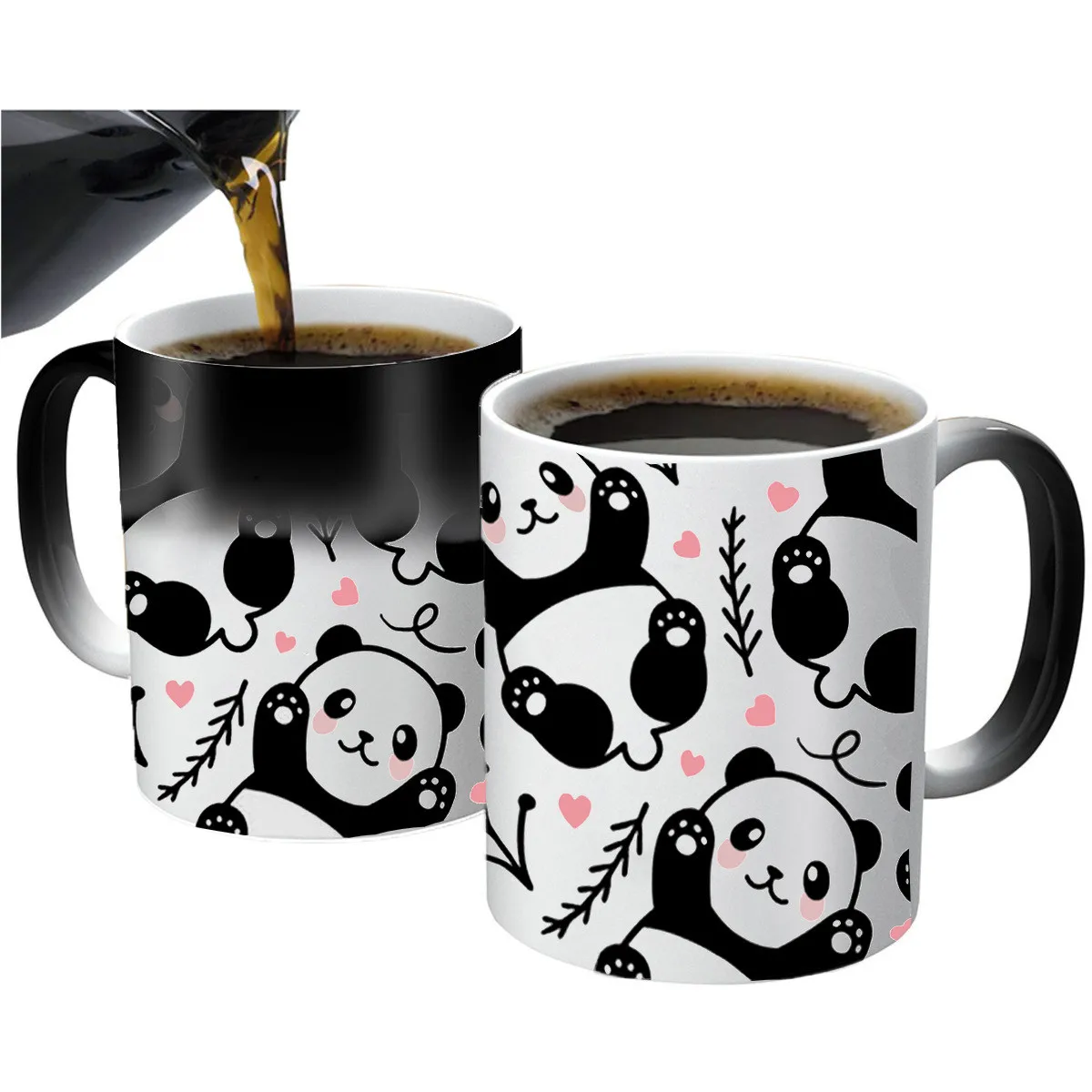 

Cute Panda Cups Caffeine Cocoa Coffee Mugs Tea Mugen Friend Gifts Home Decal Milk Tableware Coffeeware Teaware Beer Drinkware