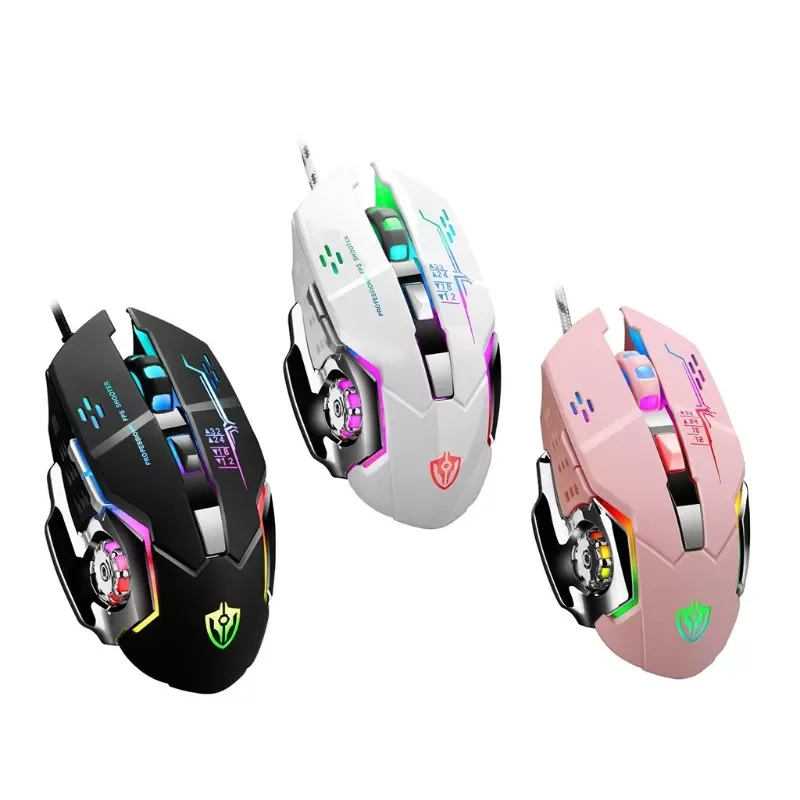 

Gaming Mouse Wired Mouse 6D 4-Speed DPI RGB Gaming Mouse For PUBG Computer Laptop 7 Color Breathing Backlight Mouse Gaming Mice