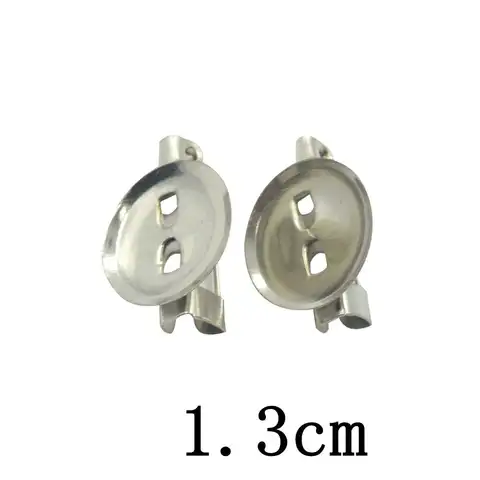 Брошь в форме диска из металла с родиевым покрытием, 13/15/19/28/35 м - изображение