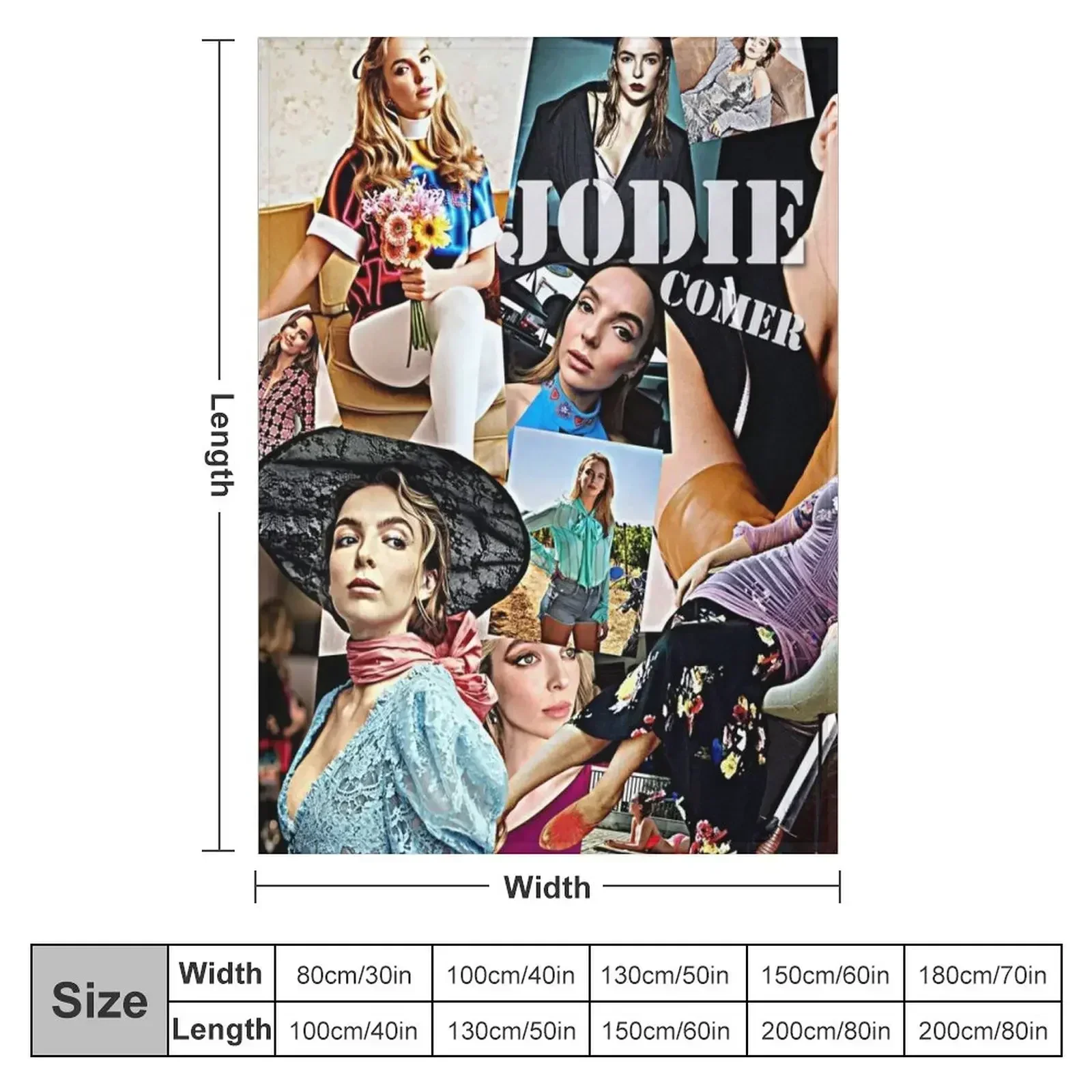 Jodie Comer плюшевое одеяло