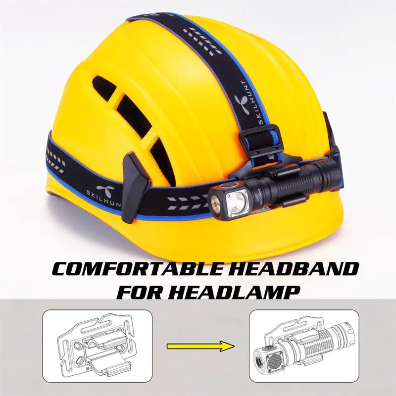 Налобный фонарь Skilhunt H04 H04R H04F с магнитной зарядкой от USB 1200 лм