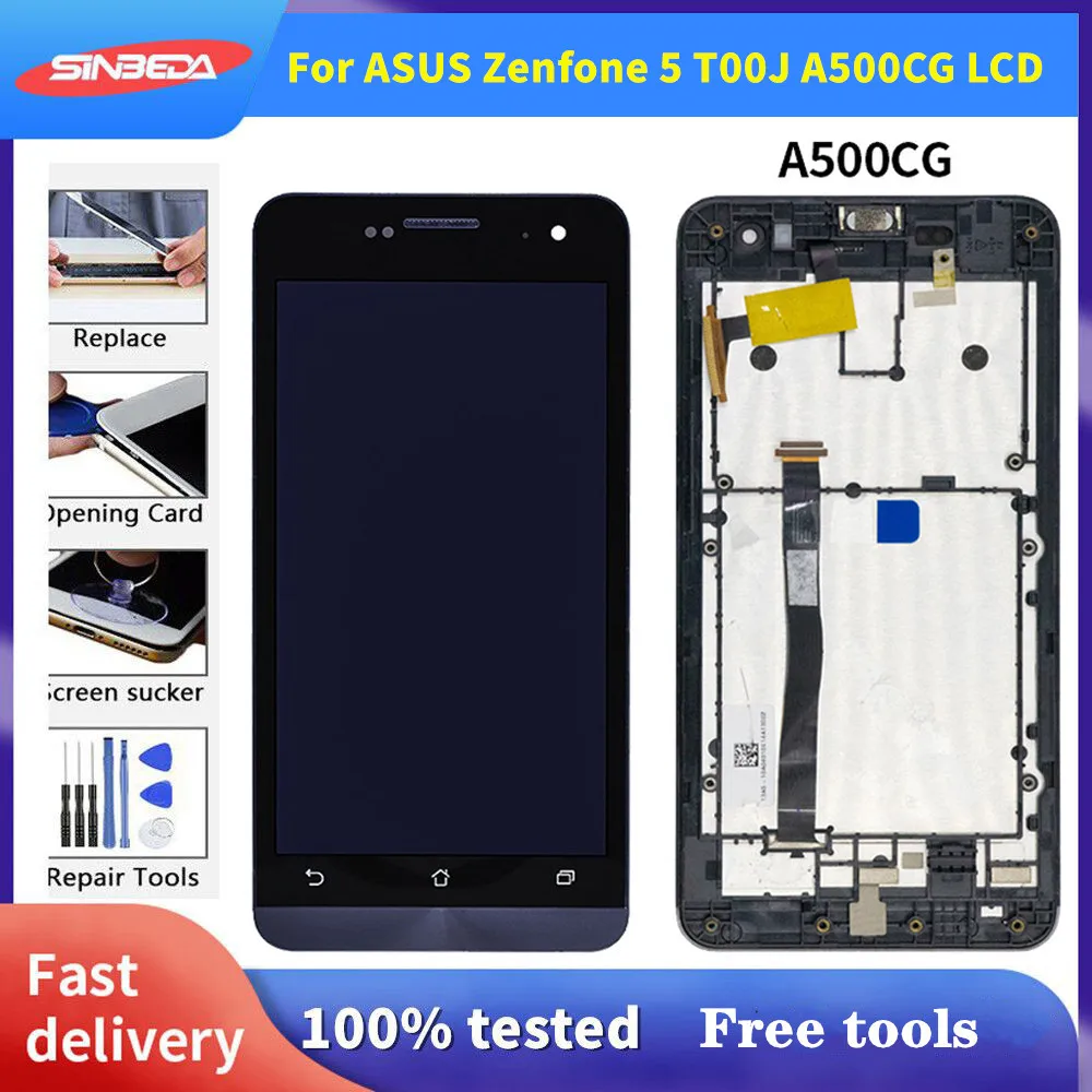 

Original For ASUS Zenfone 5 T00J A500KL A500CG A501CG T00P LCD Touch Screen+Frame Digitizer Screen Display For Zenfone 5 LCD