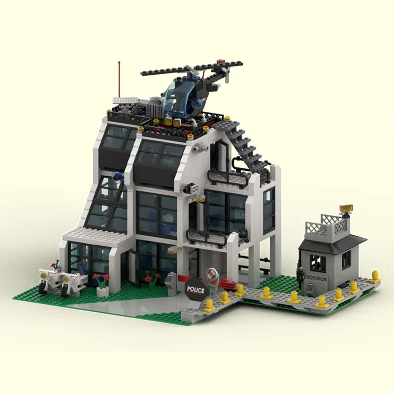 Конструктор Moc модульный полицейский участок сборка сделай сам игрушки для детей