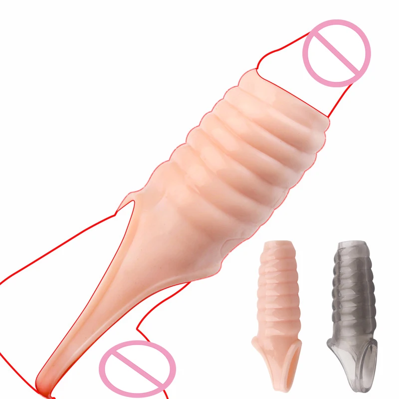 Резьбовое кольцо-удлинитель для пениса многоразовое покрытие увеличения