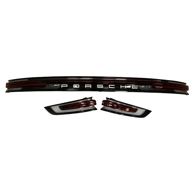 Фото Для Porsche Cayenne 2011-2023 сквозные задние фонари модифицированный светодиодный задний плавный задний фонарь авто средняя лампа бар аксессуар №3