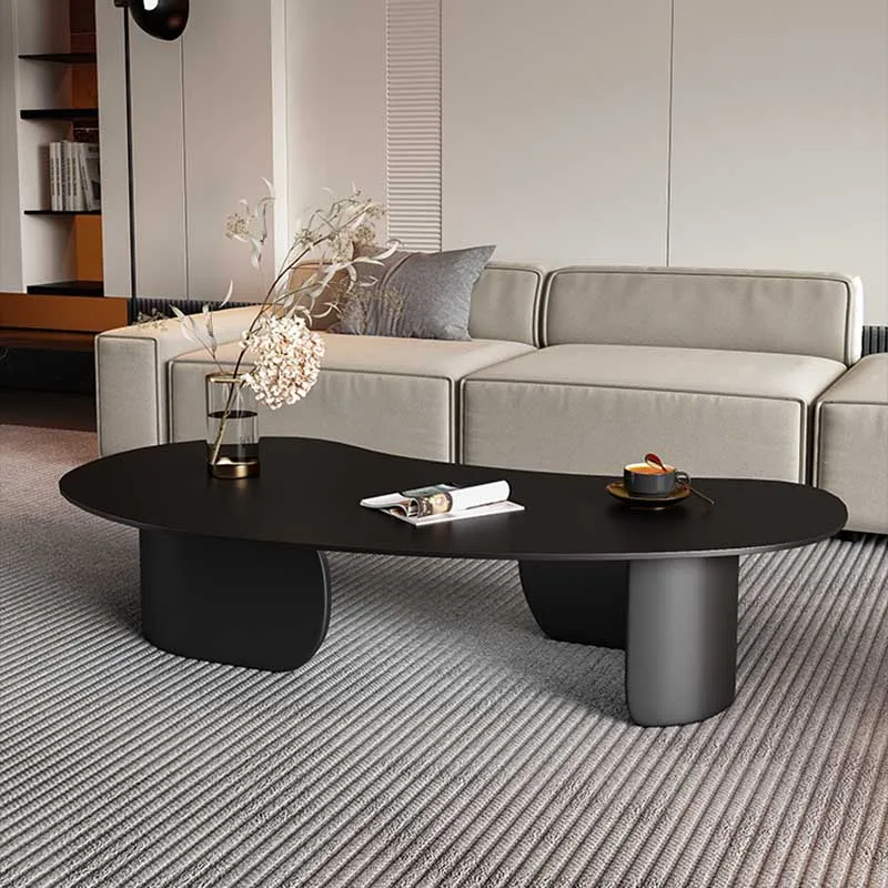 Черный современный журнальный столик большой дешевый уникальный городской