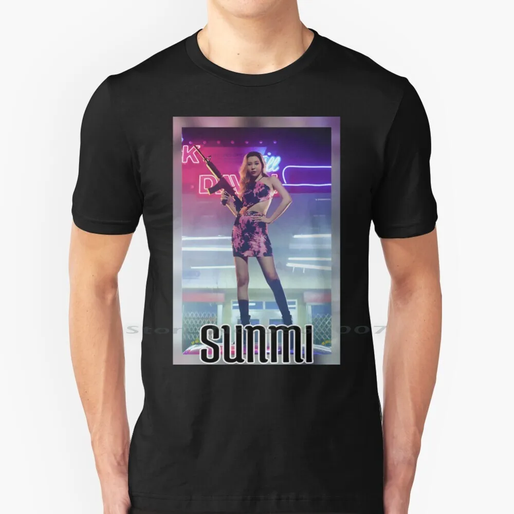 

Футболка Sunmi с надписью «You't Sit With Us», 100% хлопок, Kpop Idol Sunmi Wondergirls You Can Sit With Us Gashina Tail Siren