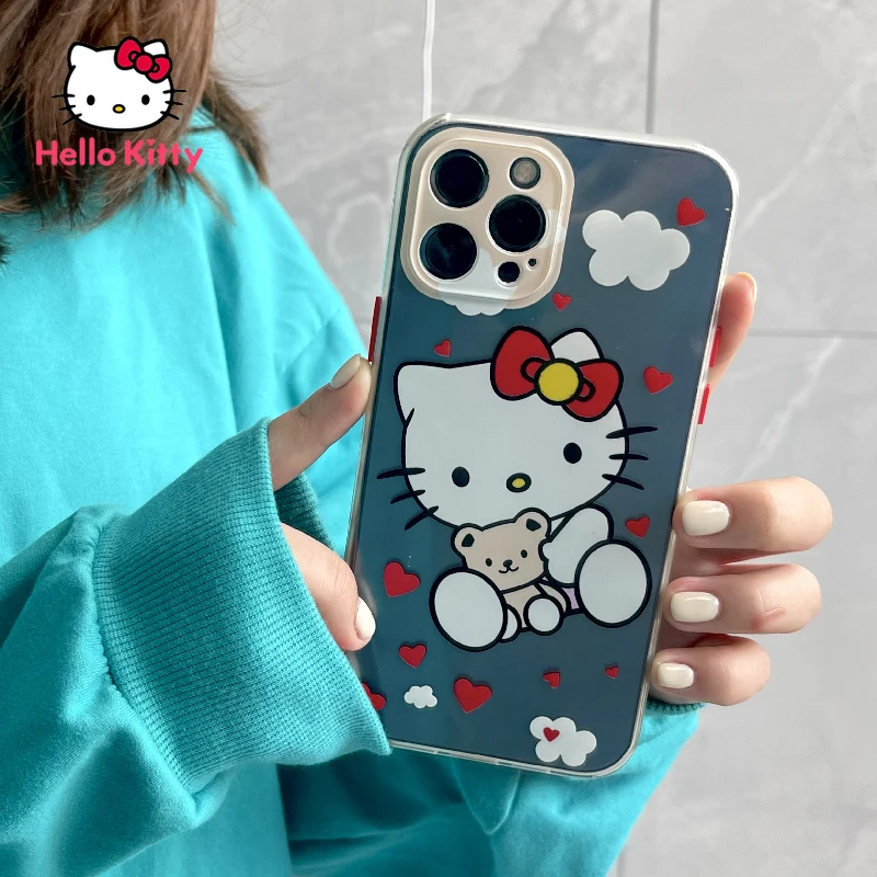 

Hello Kitty for IPhone 7/8P/X/XR/XS/XSMAX/11/12Pro/12mini Cartoon Girl Anti-fall Mobile Phone Case
