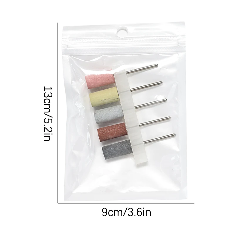 5 шт. силиконовые насадки для полировки кутикулы