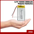 3,7 V 3000mAh 103565 литиевая полимерная аккумуляторная батарея для планшетов, ПК, GPS, PSP PAD, электронных книг, POS-терминалов, портативное зарядное устройство, рация
