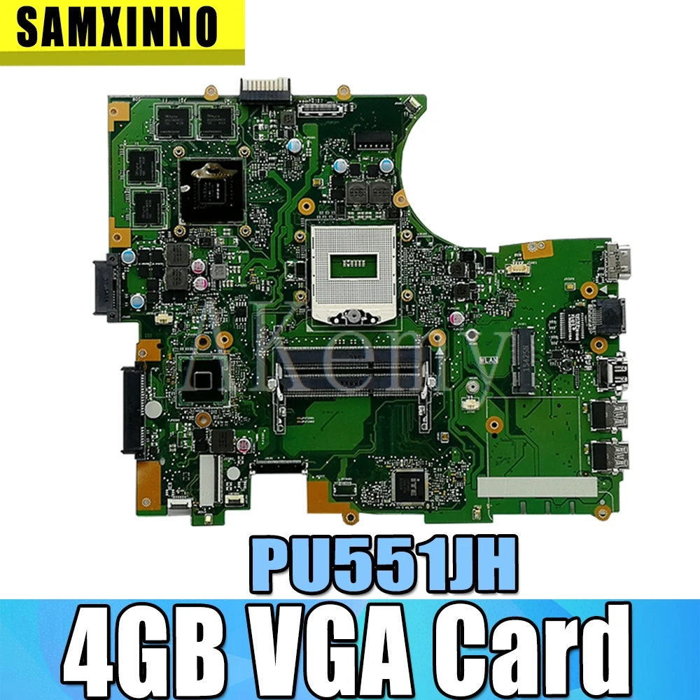 

Akemy For Asus PU551J PU551JH laptop motherboard 4GB VGA Card tested 100% work original mainboard
