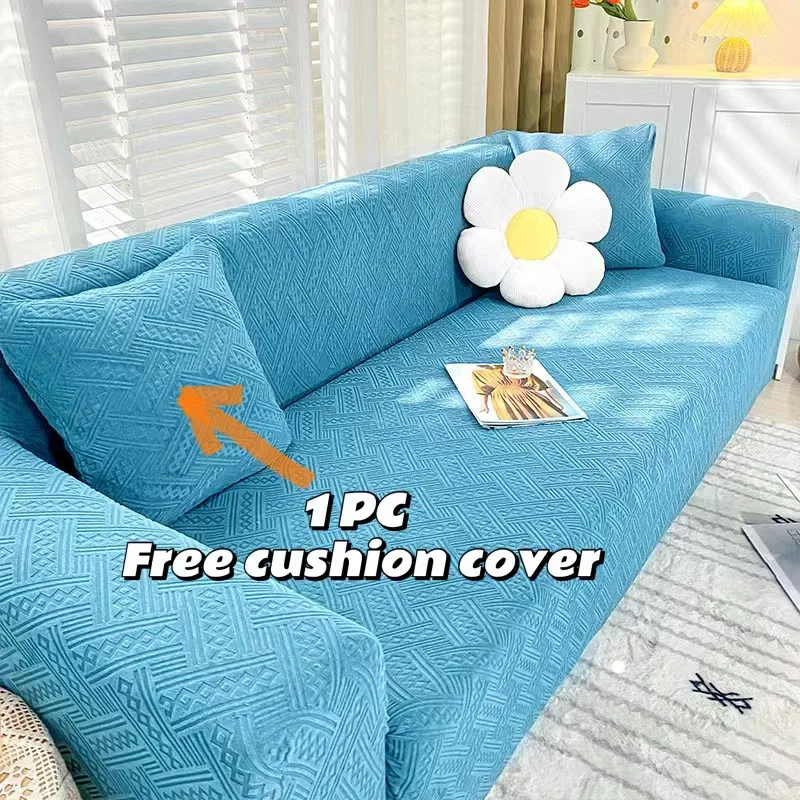 

1/2/3/4 Seat All Cover Elastic Sofa Cover Jacquard Strech Thick Couch Cover Universal Sectional Sofa Covers for Living Room