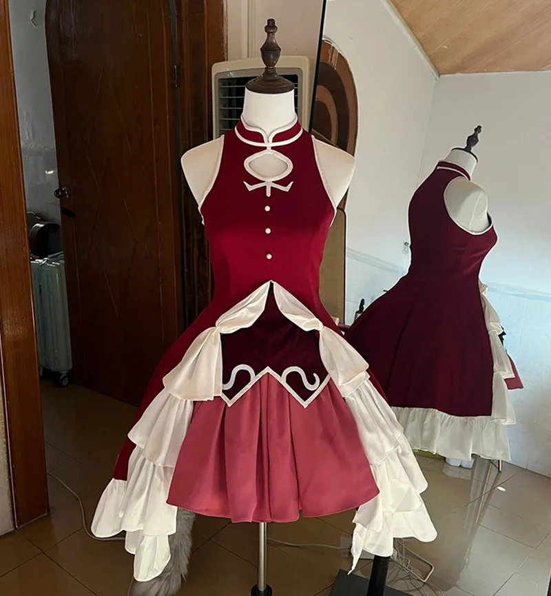 Сакура Кёко костюмы для косплея аниме Puella Magi Madoka Magica платье униформа ролевых игр
