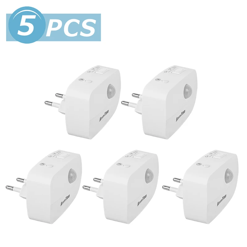 

Светодиодный Ночник С Датчиком Движения, Европейская Розетка, Лампа Для Детской Комнаты, Прихожей, Лестницы, Туалета