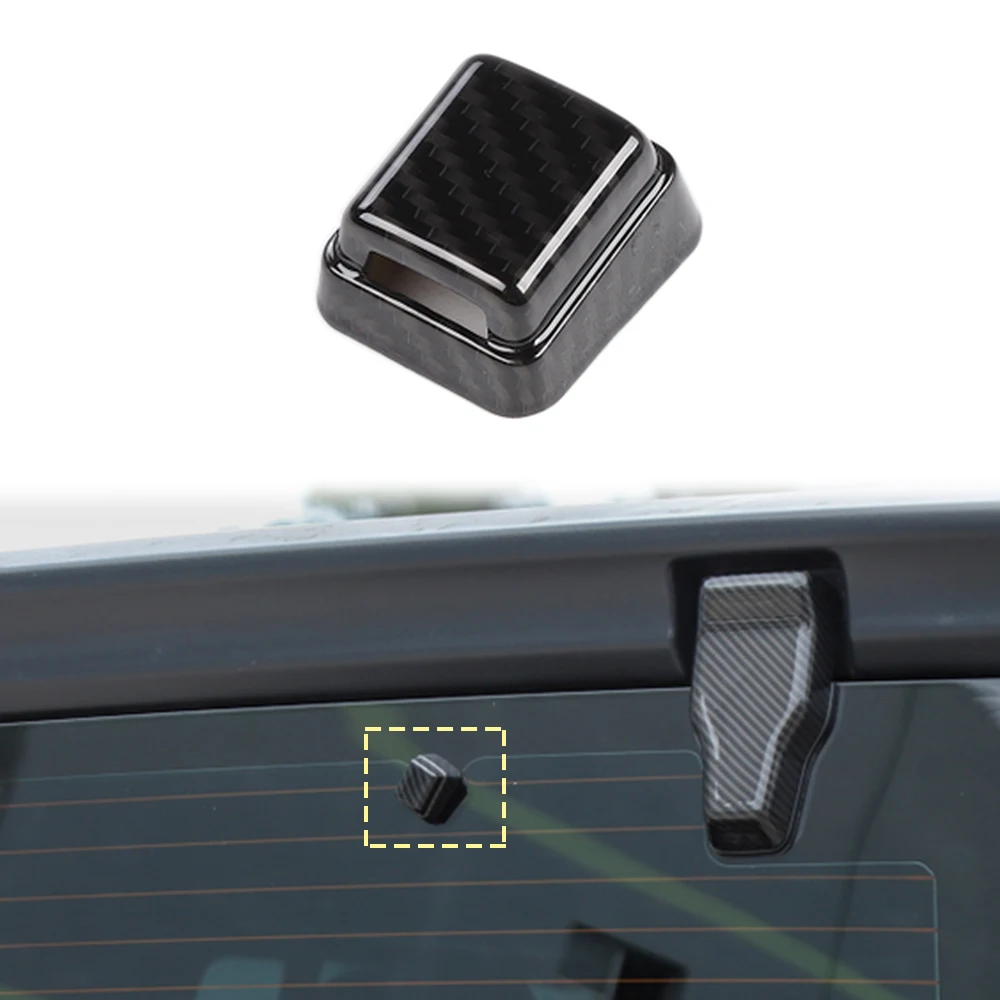 

Автомобильные наклейки, стеклоочистители для заднего стекла, насадка, декоративная крышка для Jeep Wrangler JL 2018-2023, внешние аксессуары, черный АБС-пластик