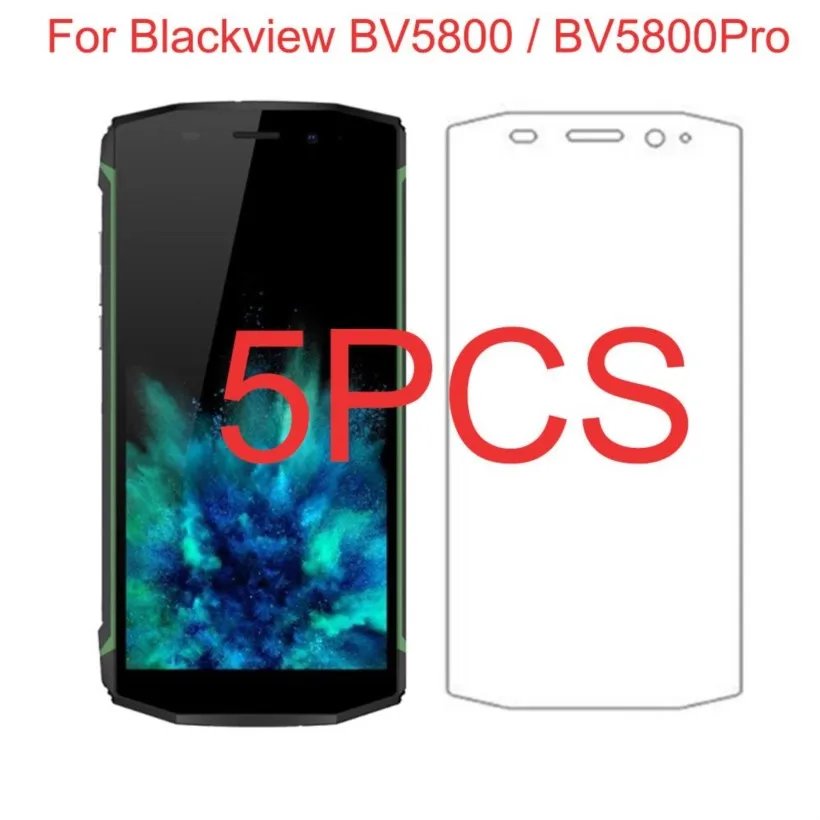 

5pcs 2.5d 9h tempered glass on for blackview bv5800 / bv5800pro screen protector protective glass film for blackview bv5800 pro