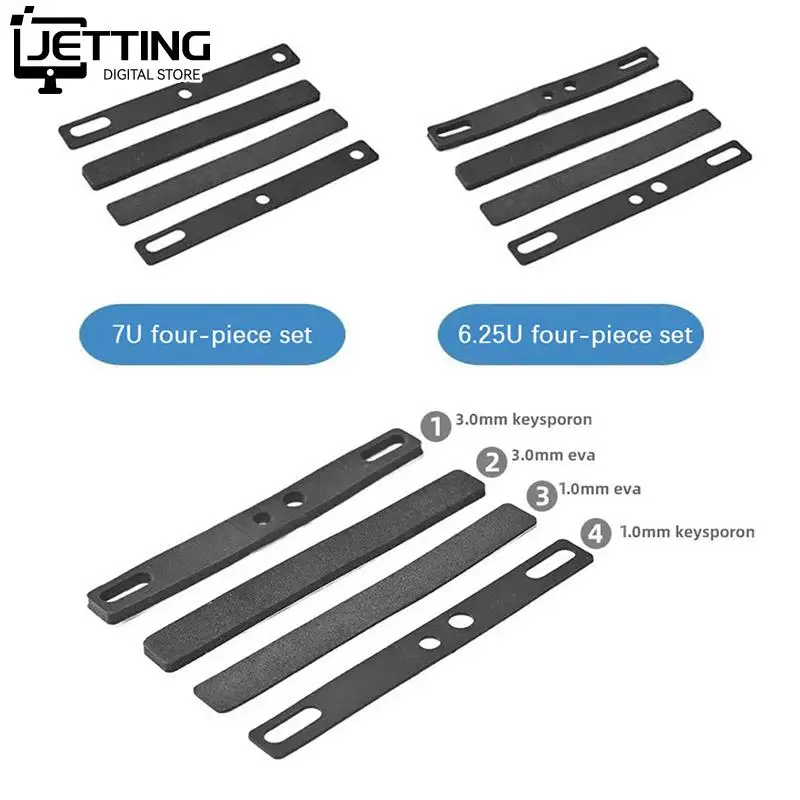 

4 шт./набор, шумопоглощающие накладки на клавиатуру