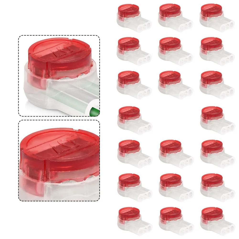 

50pcs Cable Quick Connector Terminal K3-A Y \\\"Type Three Wire Multiplex Connector Red Robotic Lawn Mower Connectors