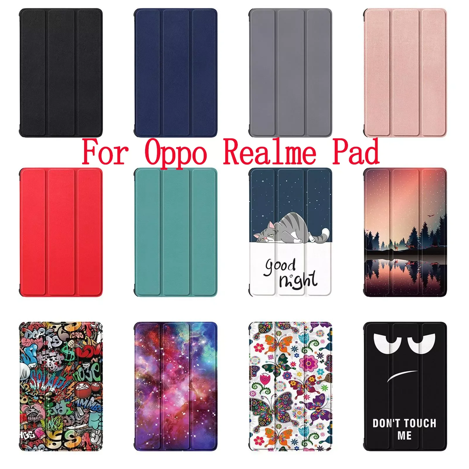 

Чехол для Realme Pad, чехол 10,4 дюйма тройного сложения, чехол для планшета с подставкой для Realme Pad 10,4 дюйма, чехол для телефона #3