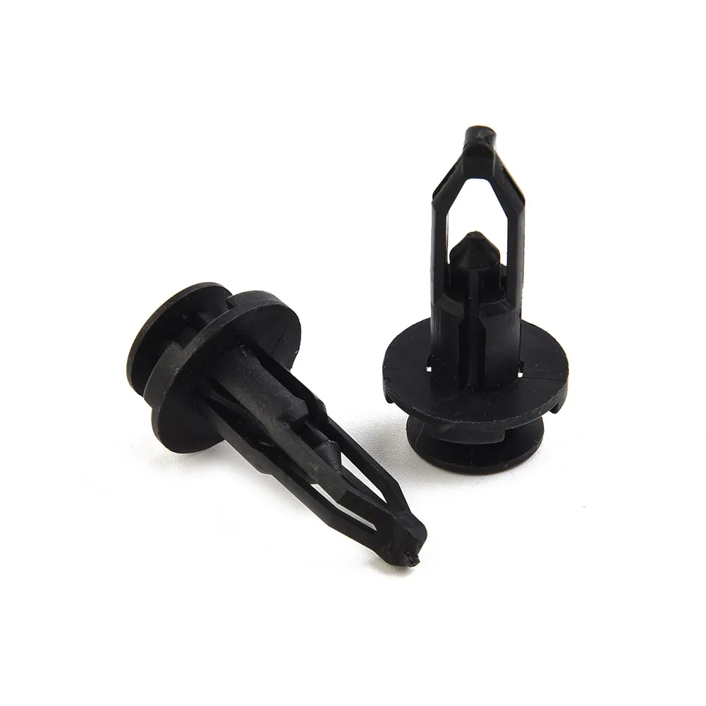 

100pcs 9mm Car Bumper Rear Cover Push-type Clamp Plastic Fixed Clip Fasteners Black Cramp For Toyota 52161-16010