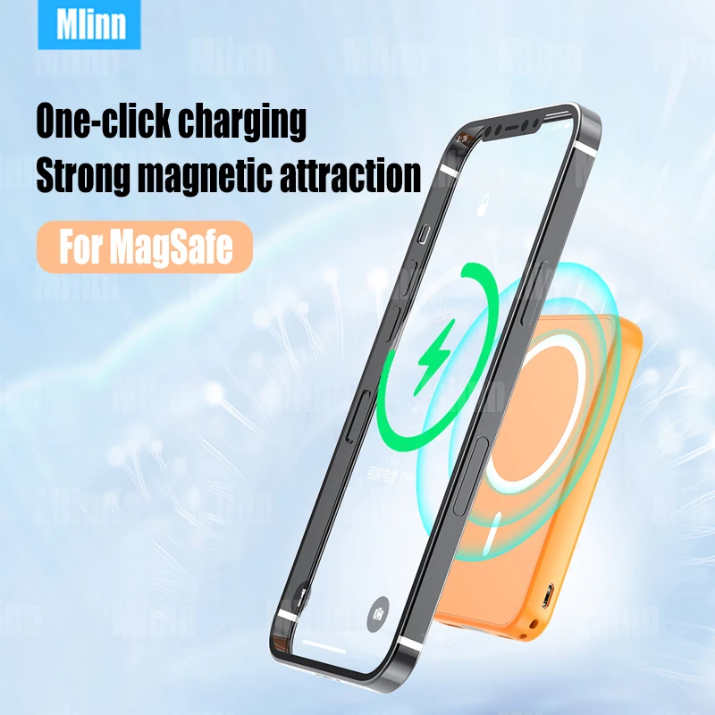 10000mAh Magnetic Wireless Power Bank For MagSafe Powerbank 20W Safe Portable External Spare Battery For MacSafe iPhone 14 13 12