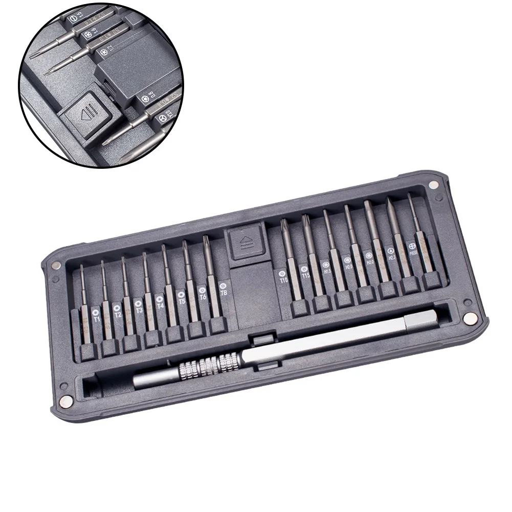 

30 In 1 Precision Hex Torx Slotted Corss Screwdriver Set Swivel Top Non Slip Phone Laptops Phones Game Consoles Repair Hand Tool