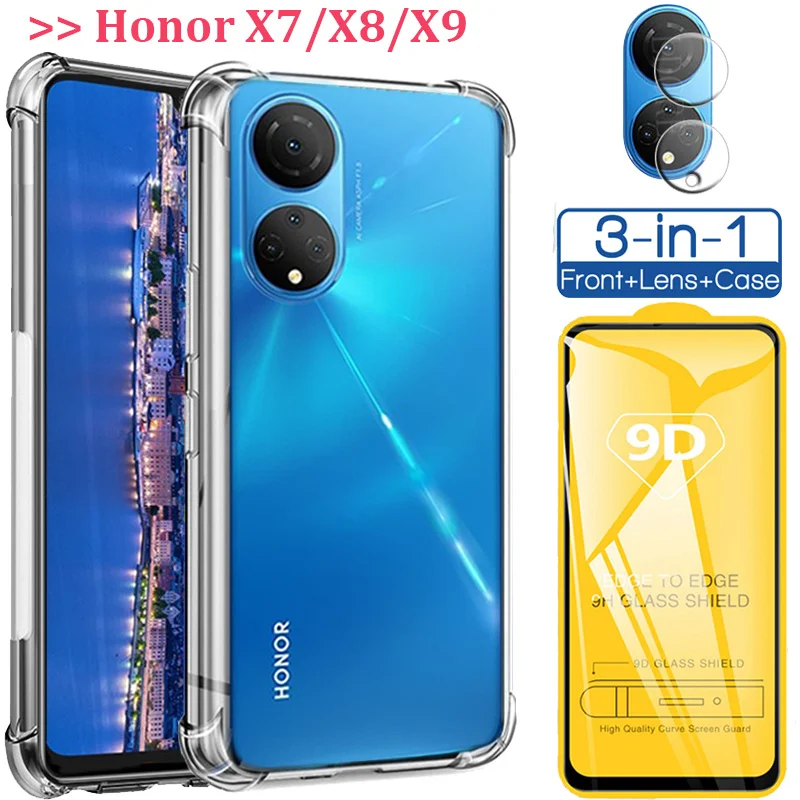 

cover Honor X7 x8 x9 silicon coque Honor X7 2022 Transparent Case Honor X9 5G case for Xonor X7 soft clear shockproof phone Case Honor X 7 4G Honor-X-7 чехол honor x8 honor x 8 2022