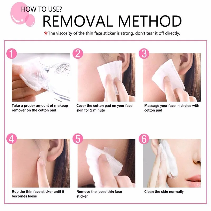 40 шт./компл. наклейки для подтяжки лица невидимые тонкого V-образные кожи