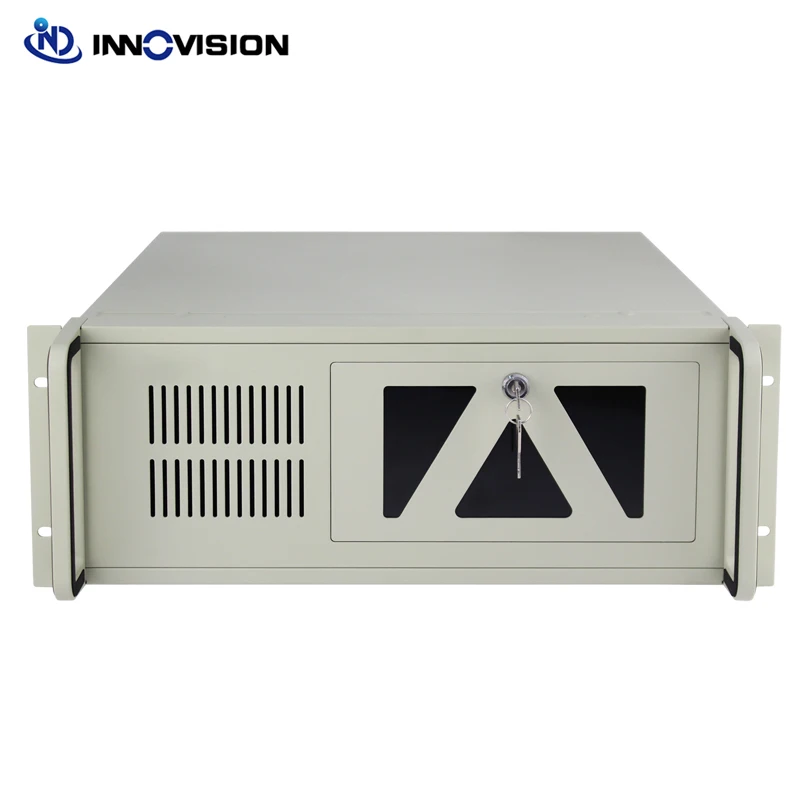 Economic Compact 4U IPC server chassis Depth 450mm rack mount Industrial computer Case IPC452