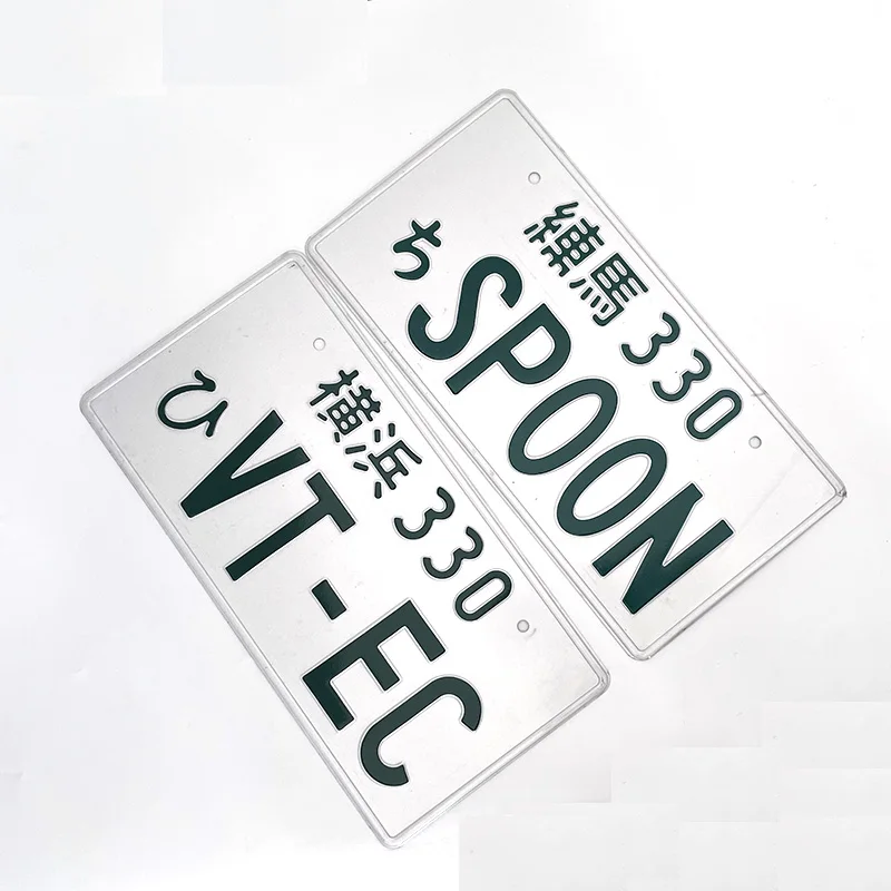 Новый отражающий японский Номерной Знак 165 мм * 33 JDM RACING 21-96 белый Алюминиевый