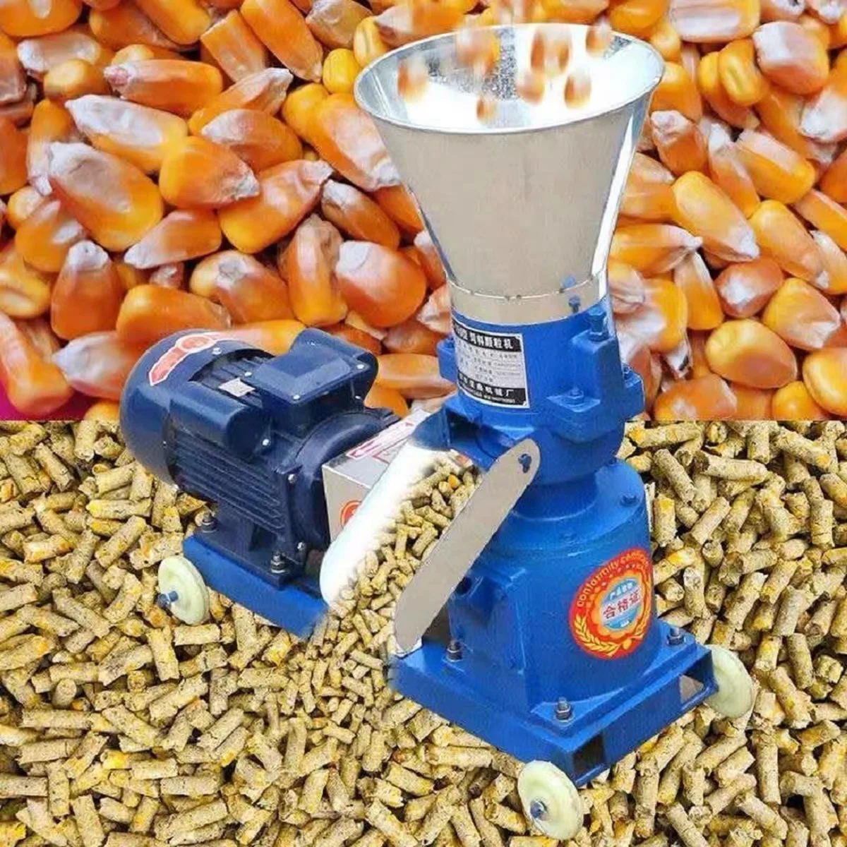 

Animal food chicken making animal feed processing machines poultry Feeds pelletizer mini wood pellet machine