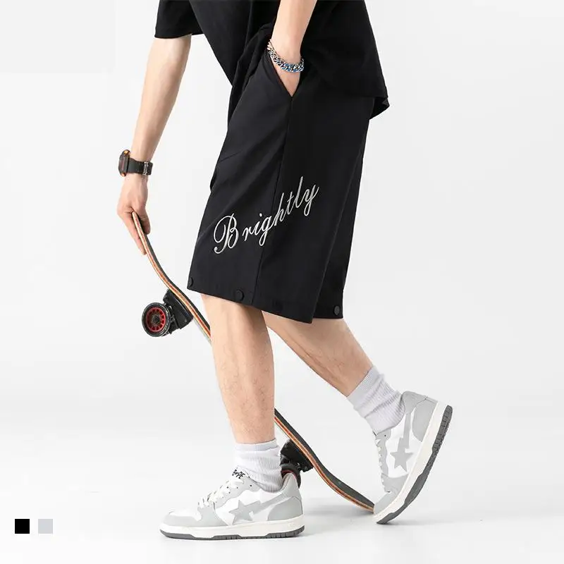 

Detachable Two-wear Sports Shorts Men's 2022 Spring And Summer New Embroidery Five Minutes Off Slacks Loose