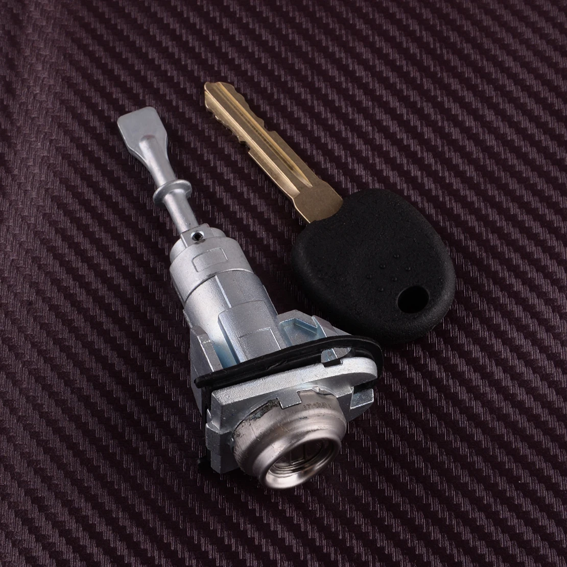 

Цилиндр замка передней двери автомобиля с одним ключом, серебристый цинковый сплав, подходит для Kia Forte Koup 2010 2011 2012 2013 819701MA00