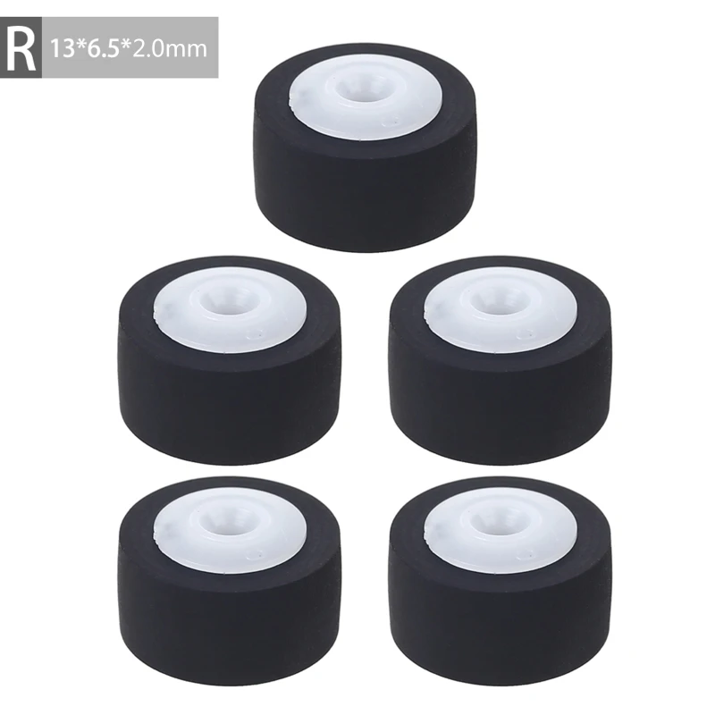 

5Pcs Different Size Car Retractor Press Belt Pulley Deck Audio Pressure Record with Axis Wheel-10.2-6.5-1.5mm for Player