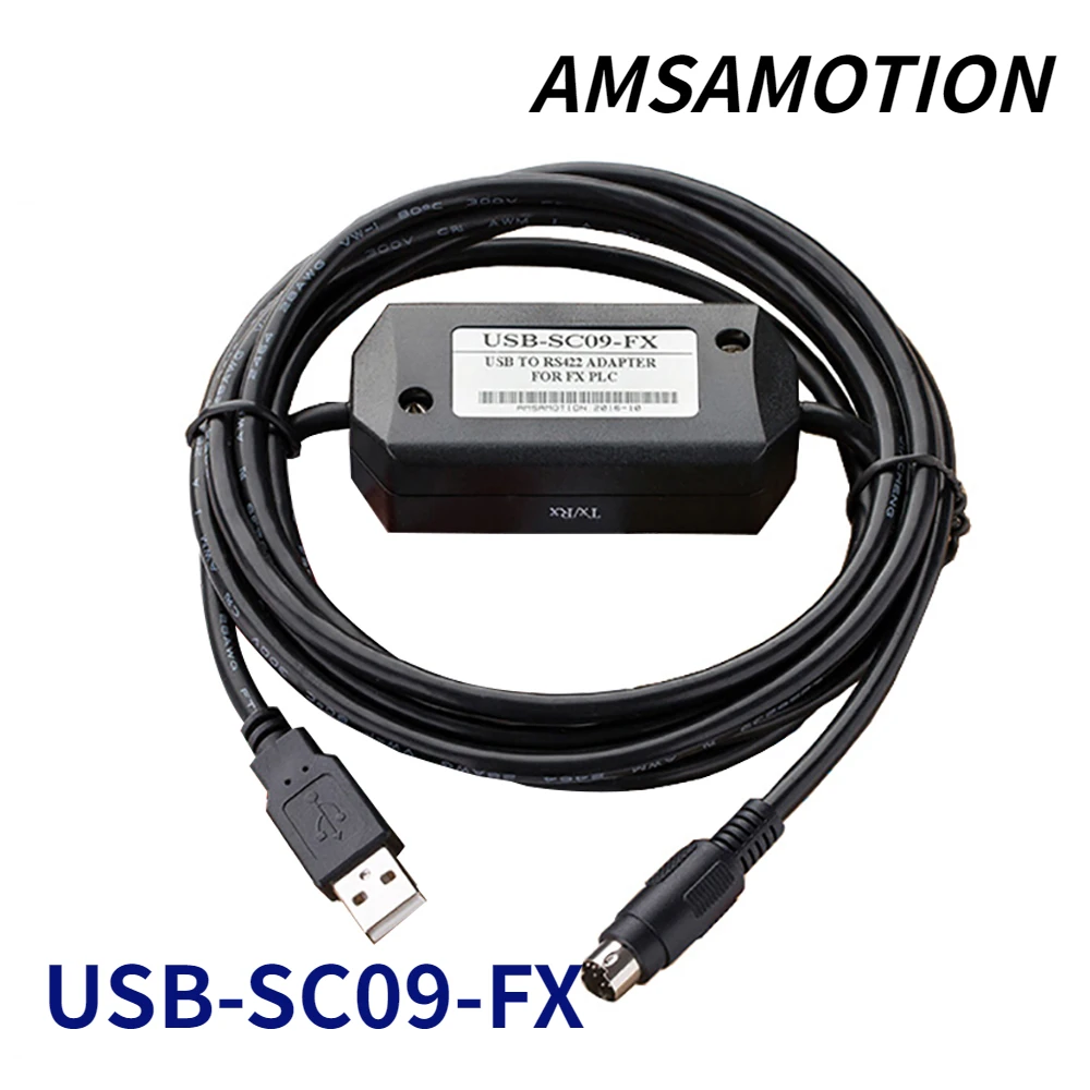 USB-SC09-FX ПЛК Программируемый кабель для Mitsubishi FX2N/FX1N/FX0N/FX0S/FX1S/FX3U серии, совместимый с планкой