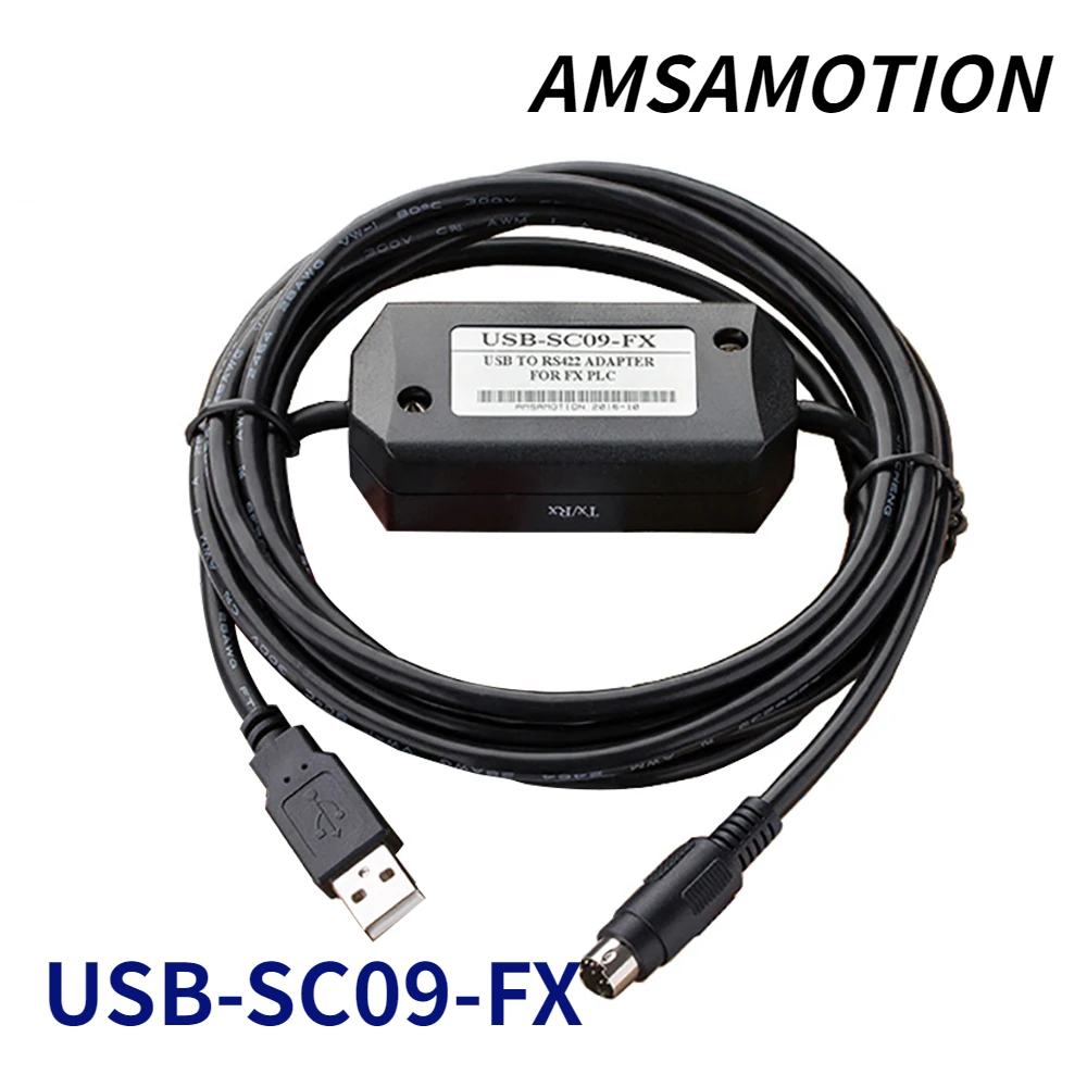 

USB-SC09-FX PLC Programming Cable For Mitsubishi FX2N/FX1N/FX0N/FX0S/FX1S/FX3U Series Compatible With FX-USB-AW